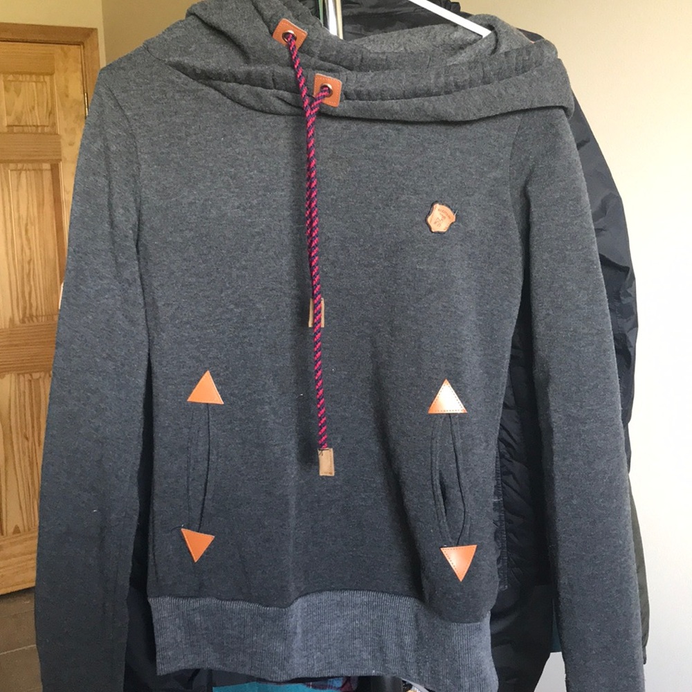 Cowl neck hoodie